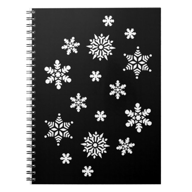 CADERNO ESPIRAL SNOWFLAKES DO INVERNO (Frente)