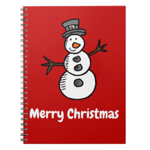 Caderno Espiral Snowman
