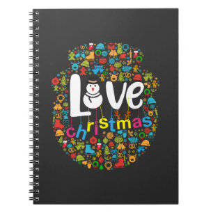 Caderno Espiral Snowman Adora Decorações de Natal