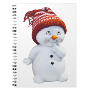 CADERNO ESPIRAL SNOWMAN BONITO