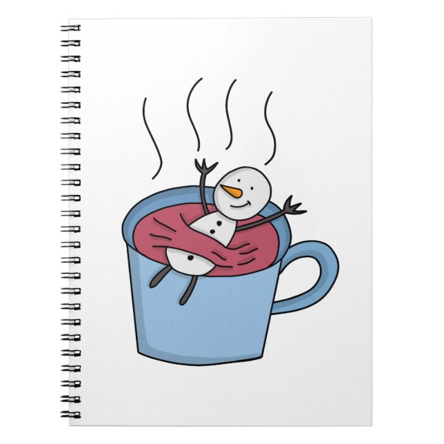 Caderno Espiral Snowman Tea Coffee (Frente)