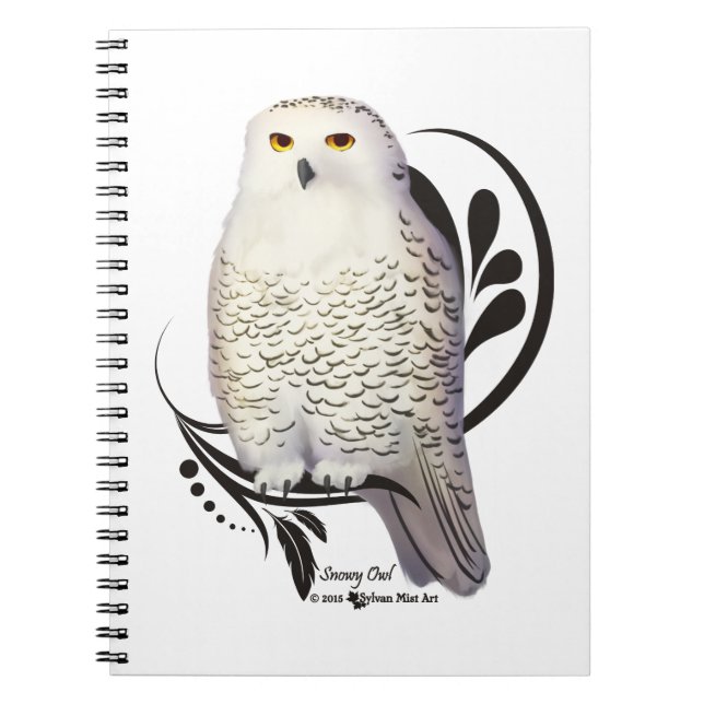 Caderno Espiral Snowy Owl (Frente)
