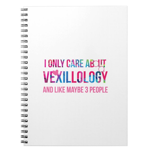 Caderno Espiral Só Me Preocupo Com Vexilologia (Frente)