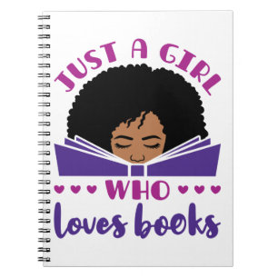 Caderno Espiral Só uma garota que adora livros afro-americanos