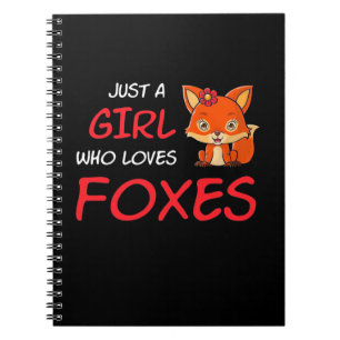 Caderno Espiral Só Uma Menina Que Ama Raposas