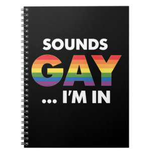 Caderno Espiral Soa Gay, sou Rainbow LGBTQ Pride