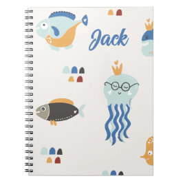 Caderno Espiral Sob O Notebook Sea