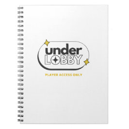 Caderno Espiral Sob Projeto de Acesso ao Jogador no Lobby