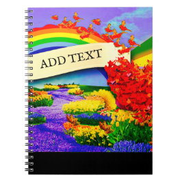 Caderno Espiral SOBRE O notebook RAINBOW Spiral Photo