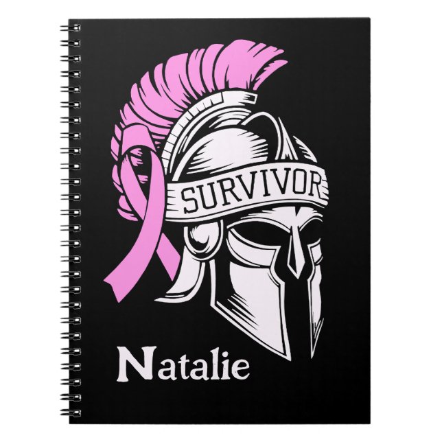 Caderno Espiral Sobrevivente Cancer (Frente)
