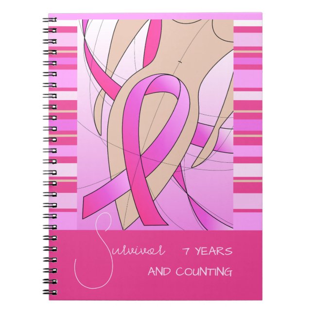 Caderno Espiral Sobrevivente de câncer (Frente)
