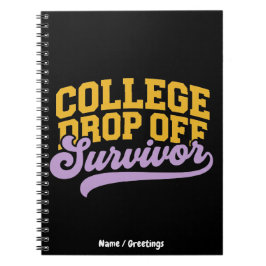 Caderno Espiral Sobrevivente de Entrega na Faculdade Orgulhoso Pai