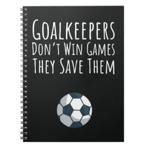 Caderno Espiral Soccer Goalie Oferece Futebol Goalkeeper Meninas