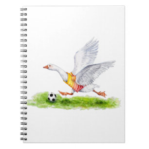 Caderno Espiral Soccer Goose