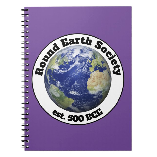 Caderno Espiral sociedade da terra redonda (Frente)