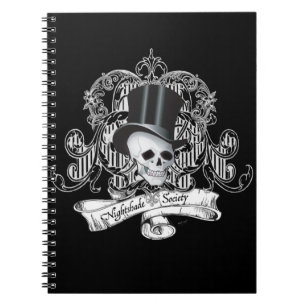 Caderno Espiral Sociedade de Sombras (cores escuras)