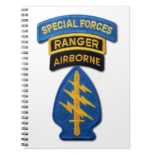 Caderno Espiral SOF SFG SOC das boinas verdes SF do grupo das