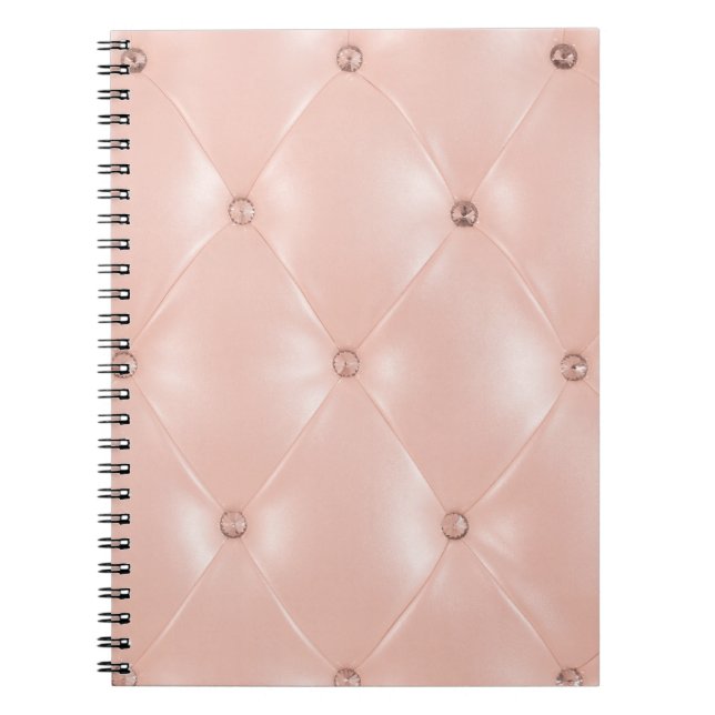 Caderno Espiral Sofa de Luxo: Antiga Textura de Rosa (Frente)