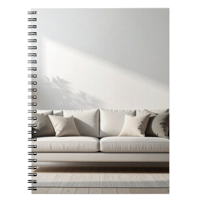 Caderno Espiral Sofá elegante (Frente)