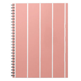 Caderno Espiral Soft Color Vertical Stripe Pattern Design