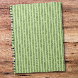 Caderno Espiral Soft Pistachio Glitter Style Minimal Pattern