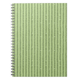 Caderno Espiral Soft Pistachio Glitter Style Minimal Pattern