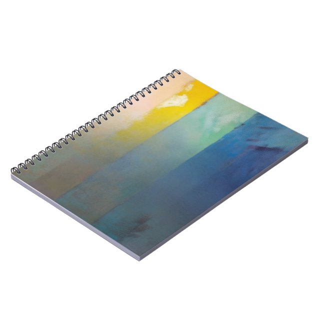 Caderno Espiral “Soft Stripes” Notebook – Colorful & Stylish (Left Side)