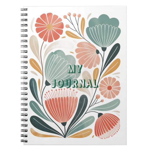 Caderno Espiral Soft Summer Floral Spiral Photo Notebook (Frente)