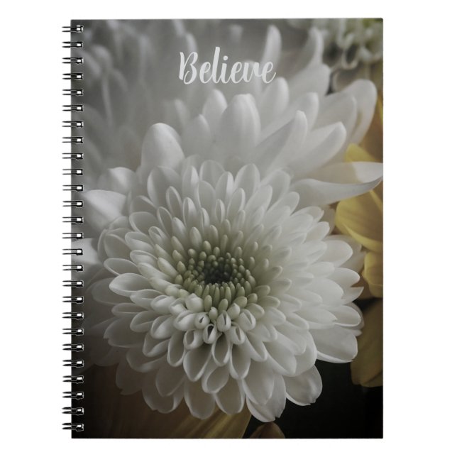 Caderno Espiral Soft White Floral Photo Spiral Notebook (Frente)