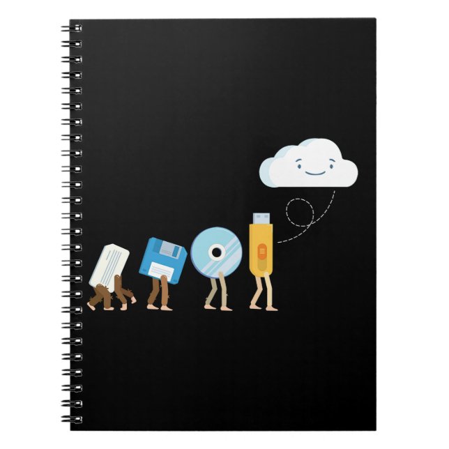 Caderno Espiral Software de Engenheiro de Geek engraçado para enge (Frente)