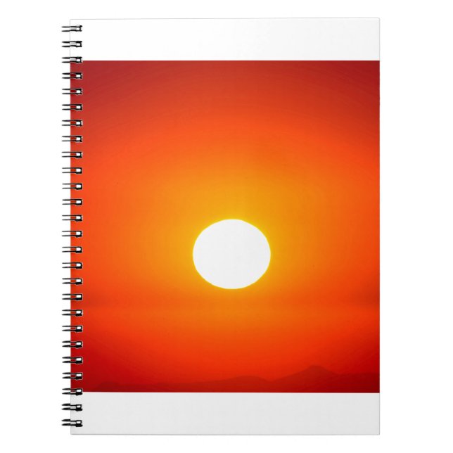 Caderno Espiral sol laranja (Frente)