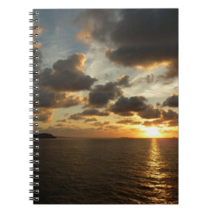 Caderno Espiral Sol nascido em Rua Thomas I Ilhas Virgens dos EUA