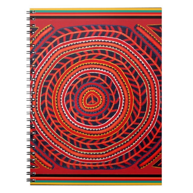 Caderno Espiral Sol Universal Tribal Kuna (Frente)
