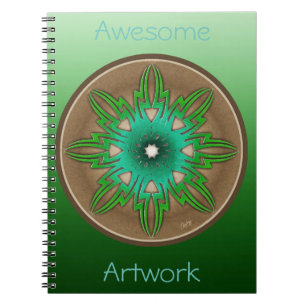 Caderno Espiral Sol verde