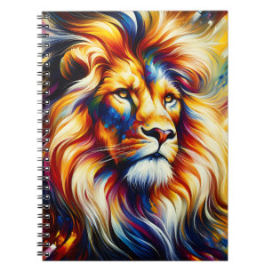 Caderno Espiral Solar Majesty – Rei Leão Abstrato