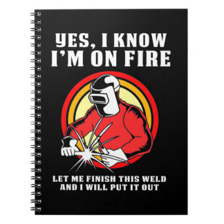 Caderno Espiral Soldado Sabe Que Estou Em Fogo