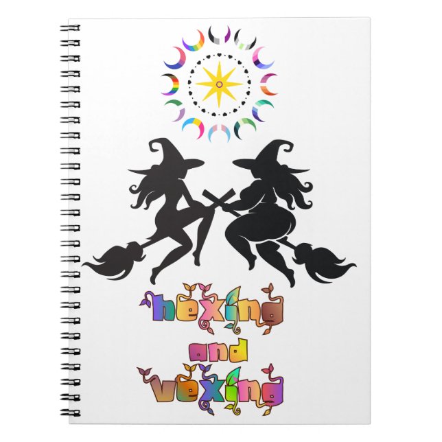 Caderno Espiral Solidariedade Corporal Pagã Queer | Hexando e Pert (Frente)