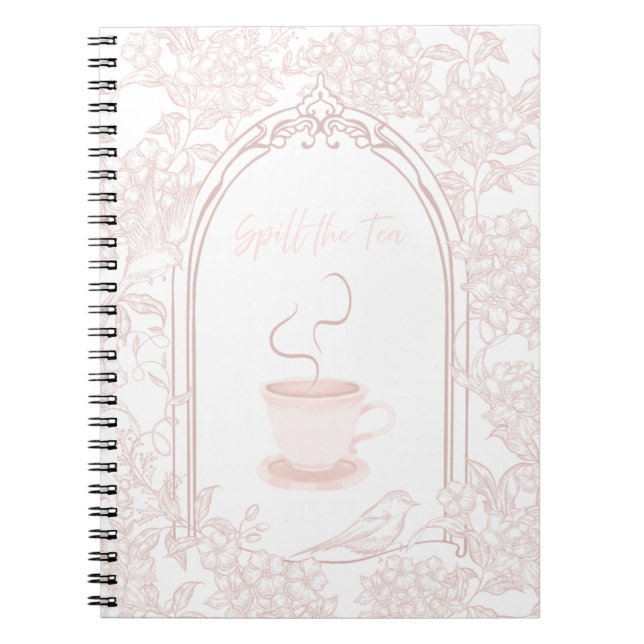 Caderno Espiral Solta o chá (Frente)