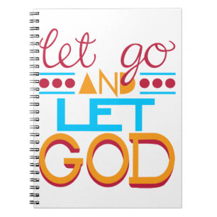 Caderno Espiral Solte e Deixe Deus (Tipografia Original)