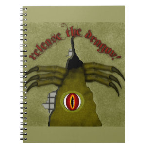 Caderno Espiral Solte O Dragão! Arte Digital
