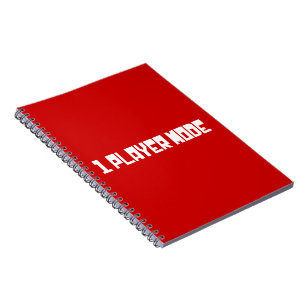 Caderno Espiral Solteiro/um modo do jogador