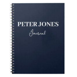 Caderno Espiral Sombra Escura de Azul Personalizado