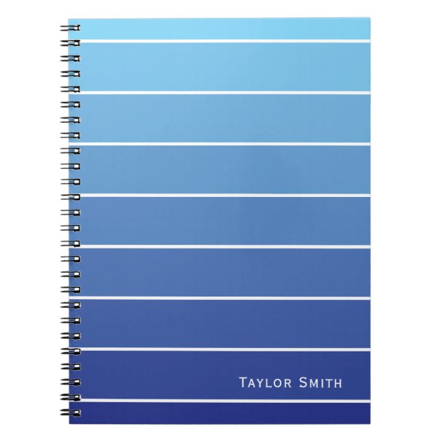 Caderno Espiral Sombras de Tinta Azul (Frente)
