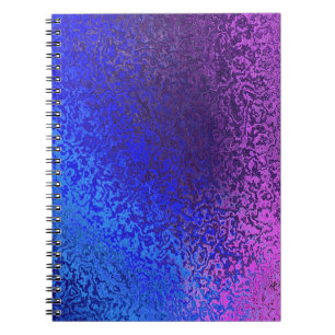 Caderno Espiral Sombras do Binder Espiral Azul e Roxo