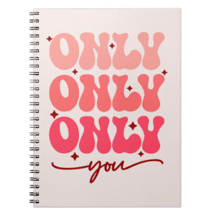 Caderno Espiral Somente você namorados