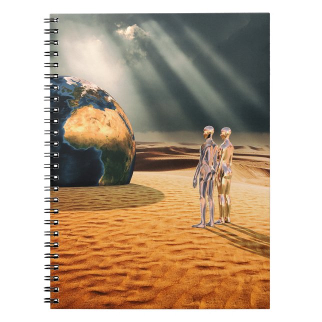 Caderno Espiral Somewhere Else – Facing the World (Frente)