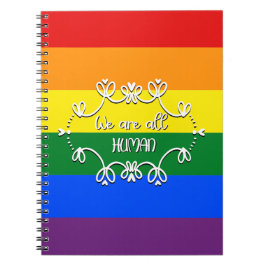 Caderno Espiral Somos Todos Meses do Orgulho LGBTQ Humano