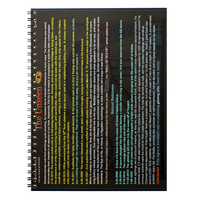 Caderno Espiral Sonda de alienígena (Frente)