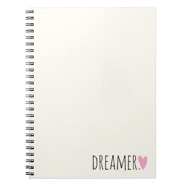 Caderno Espiral Sonhador com Coração (Frente)