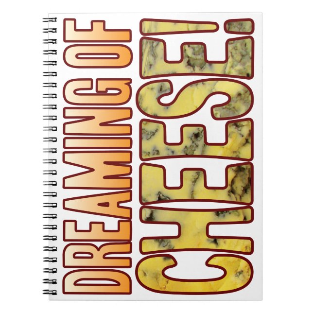 Caderno Espiral Sonhando o queijo azul (Frente)